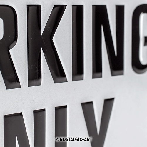 Preview: Tin - BMW - Parking Only White
